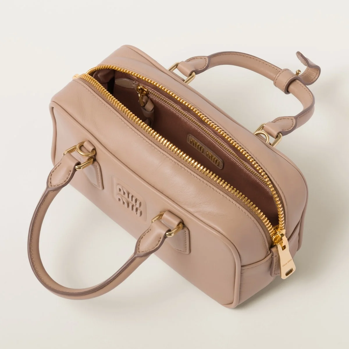 스몰 아르카디 가죽백 베이지 상세