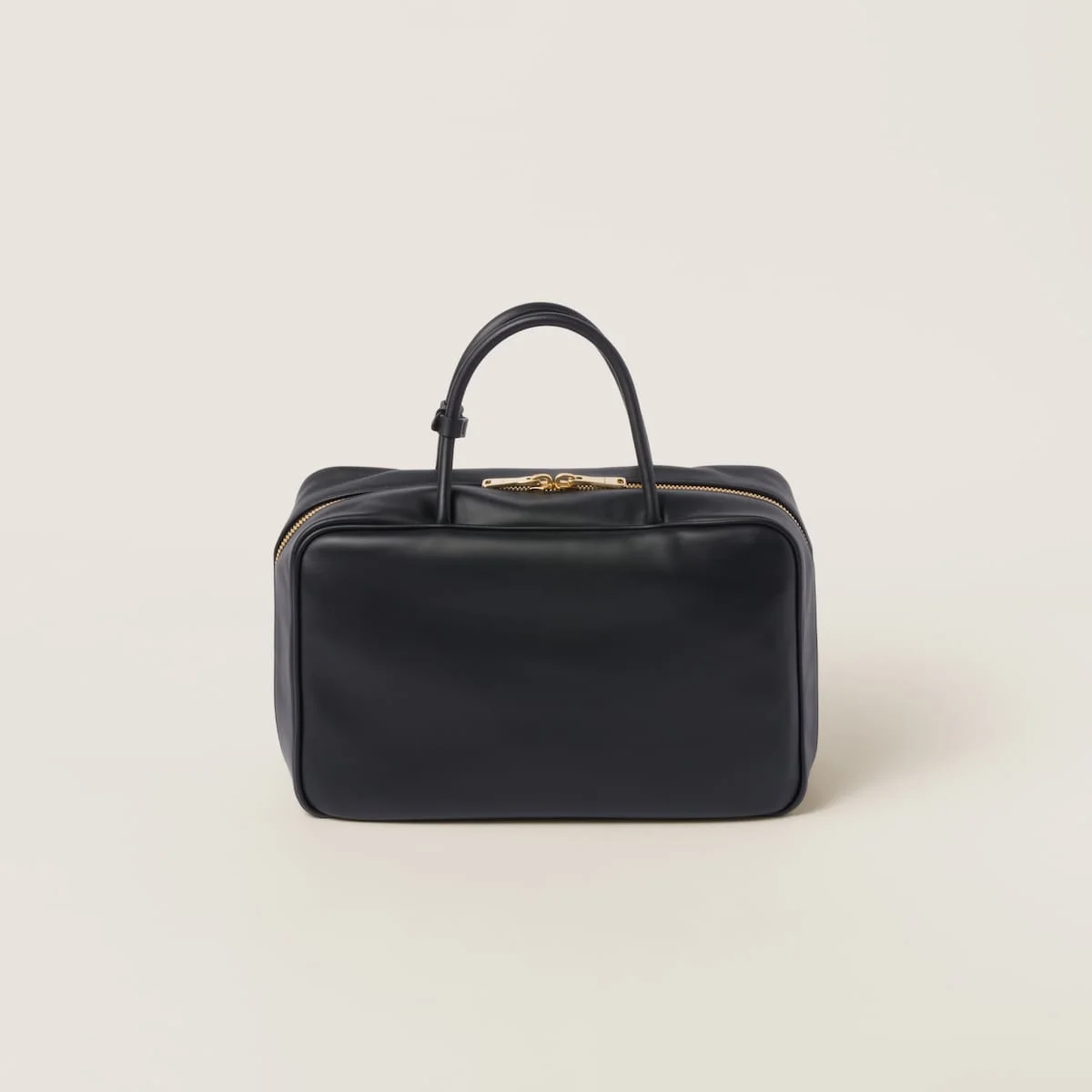 가죽 탑 핸들백 블랙 상세