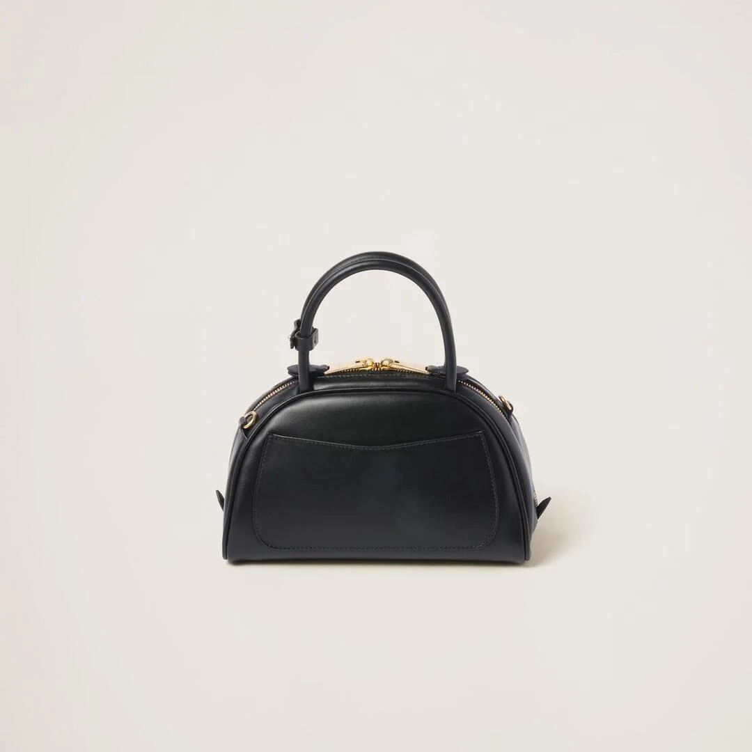 가죽 탑 핸들백 블랙(15.5 × 24 × 11) 상세