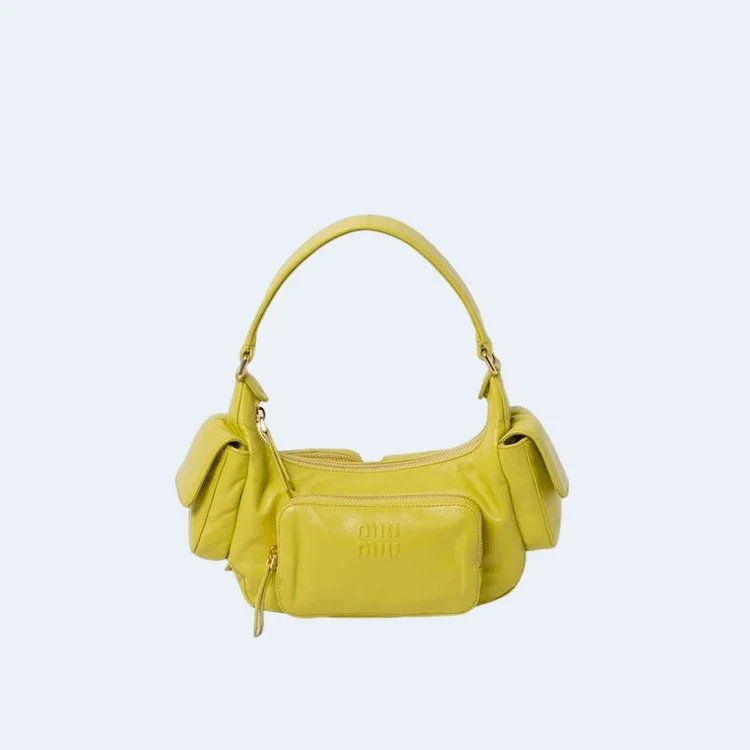 나파 가죽 포켓백 옐로우 상세