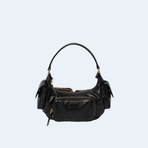 나파 가죽 포켓백 블랙