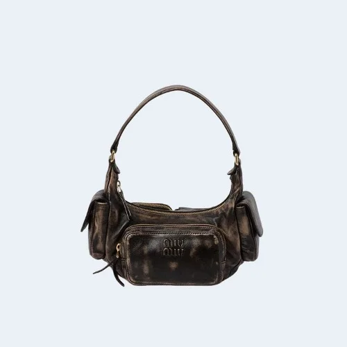 나파 가죽 포켓백 커피 (21 * 12 * 6cm)