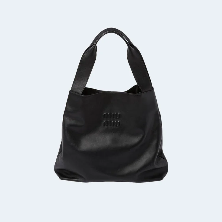 가죽 호보백 블랙 상세