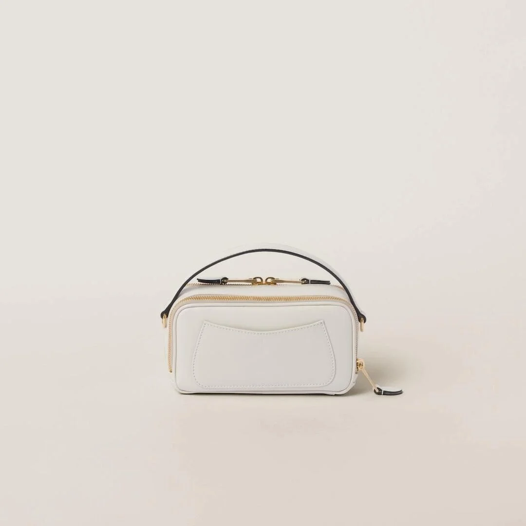 가죽 숄더백 화이트 상세