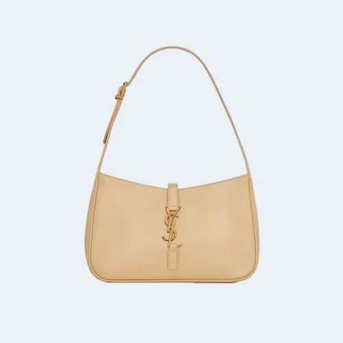 LE 5 A 7 카바스 레더 호보백 베이지