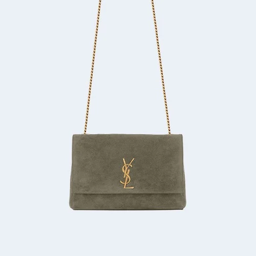 미디움 스웨이드 리버서블 양면 케이트 백 카키