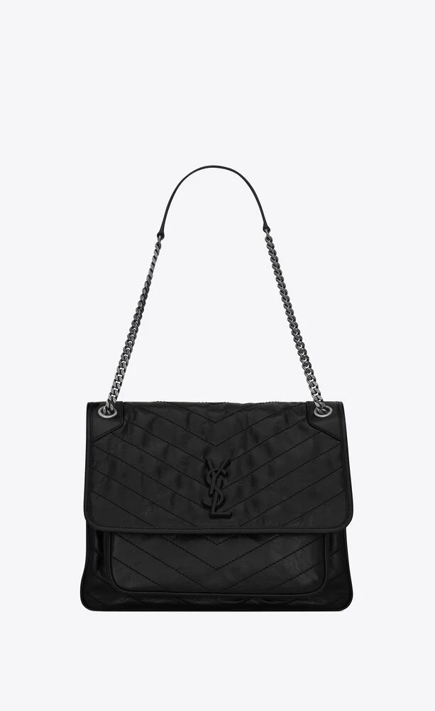 빈티지 니키 미디움백 블랙 (28cm X 20cm X 8.5cm) 상세