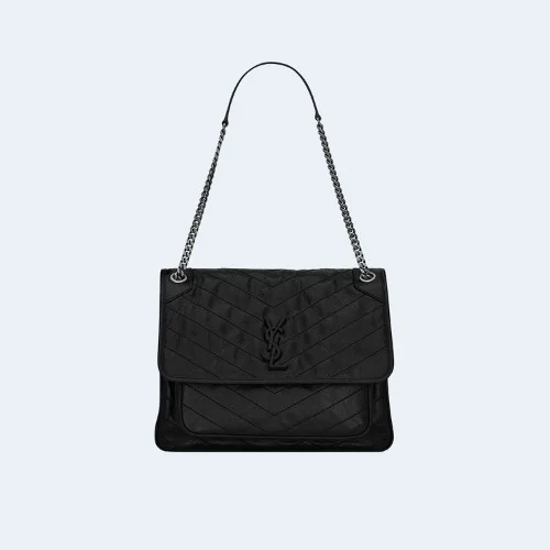 빈티지 니키 미디움백 블랙 (28cm X 20cm X 8.5cm)