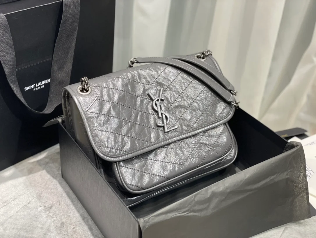 빈티지 니키 미디움백 그레이 (28cm X 20cm X 8.5cm) 상세