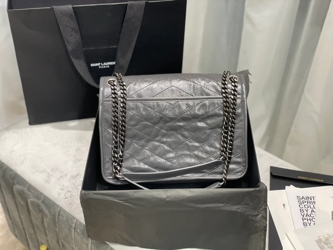 빈티지 니키 미디움백 그레이 (28cm X 20cm X 8.5cm) 상세