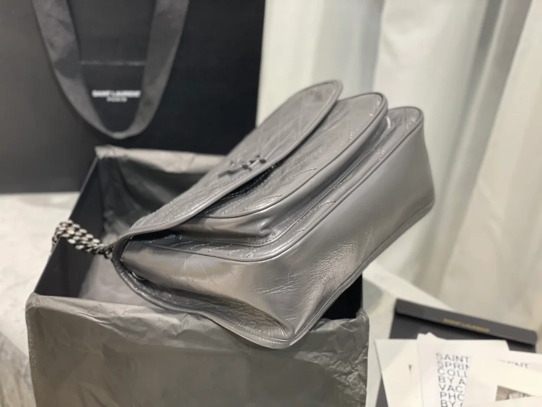 빈티지 니키 미디움백 그레이 (28cm X 20cm X 8.5cm) 상세