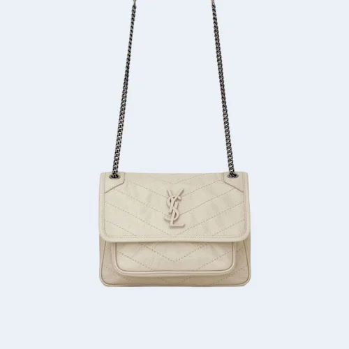 빈티지 니키 베이비백 화이트 (22cm X 16.5cm X 12cm)