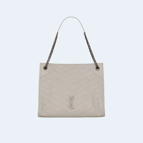 빈티지 니키 쇼퍼백 화이트 (33cm X 27cm X 11.5cm)