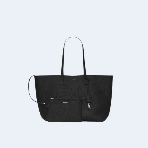 크로커다일 쇼핑백 블랙