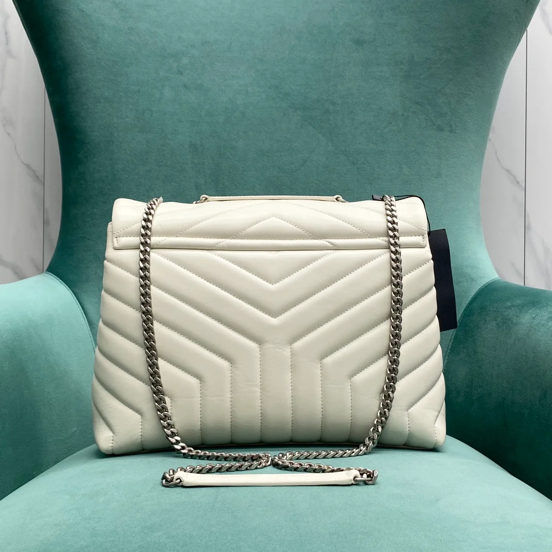 모노그램 마틀라세 루루 숄더백 미디움 은장 상세