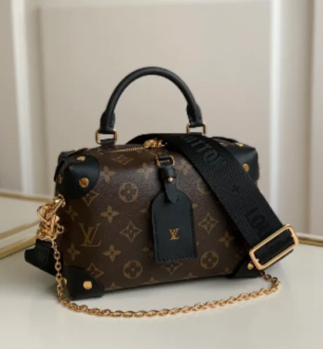 쁘띠 말 수플 모노그램 캔버스 블랙