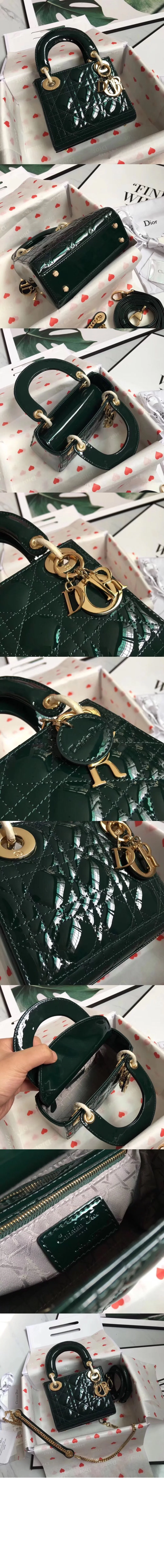 레이디백 새틴 유광 미니 블랙 상세