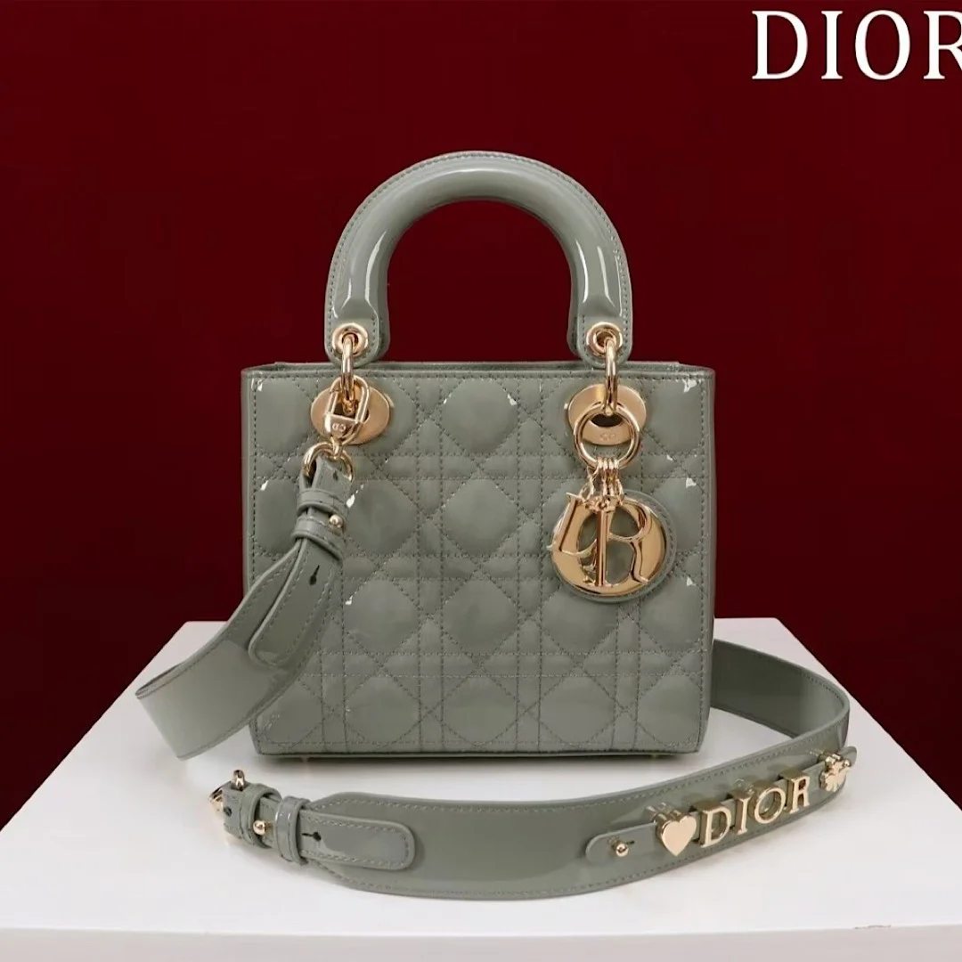 레이디백 스몰 유광 그레이