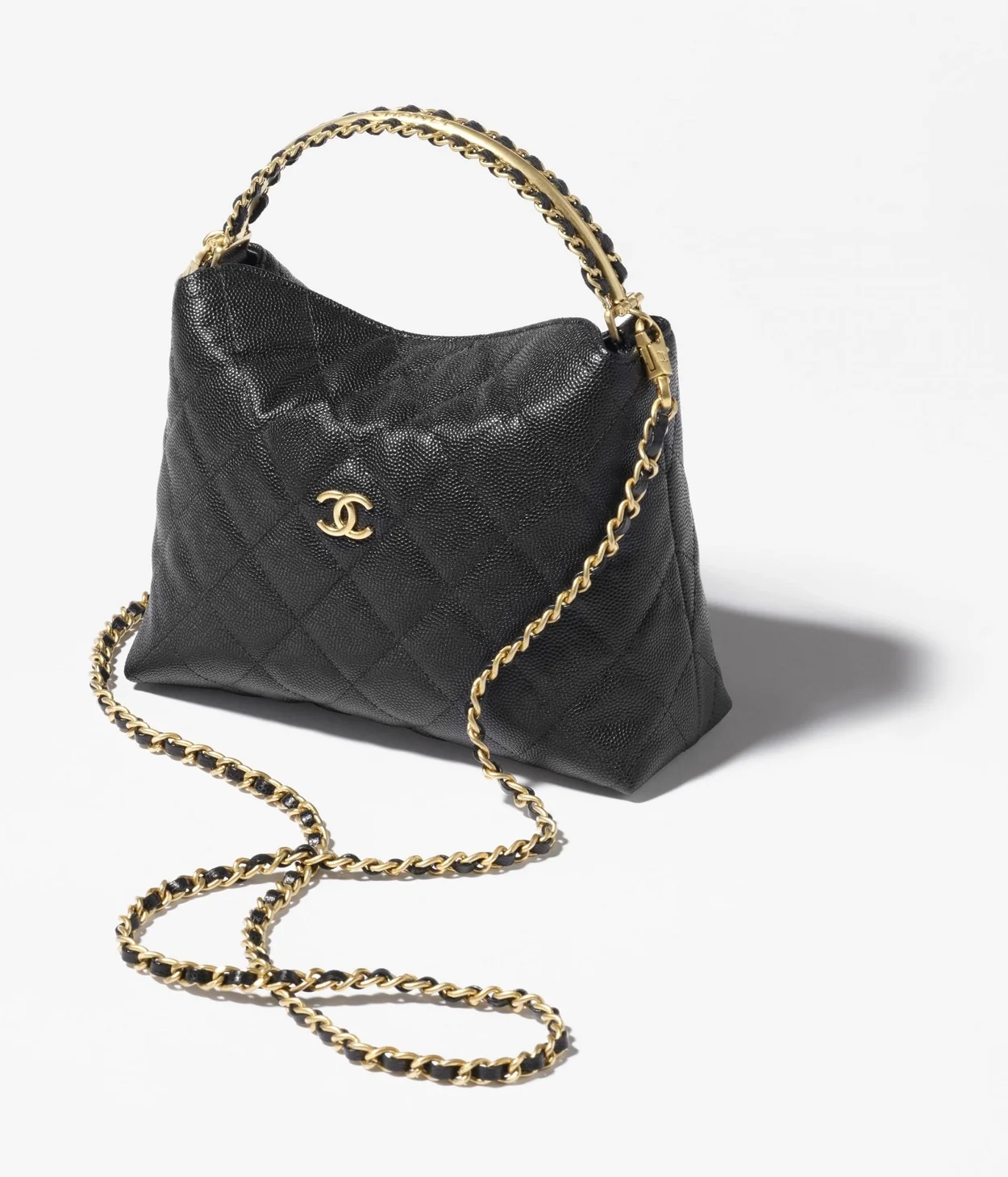 체인 달린 미니백 그레인드 샤이니 카프스킨 상세