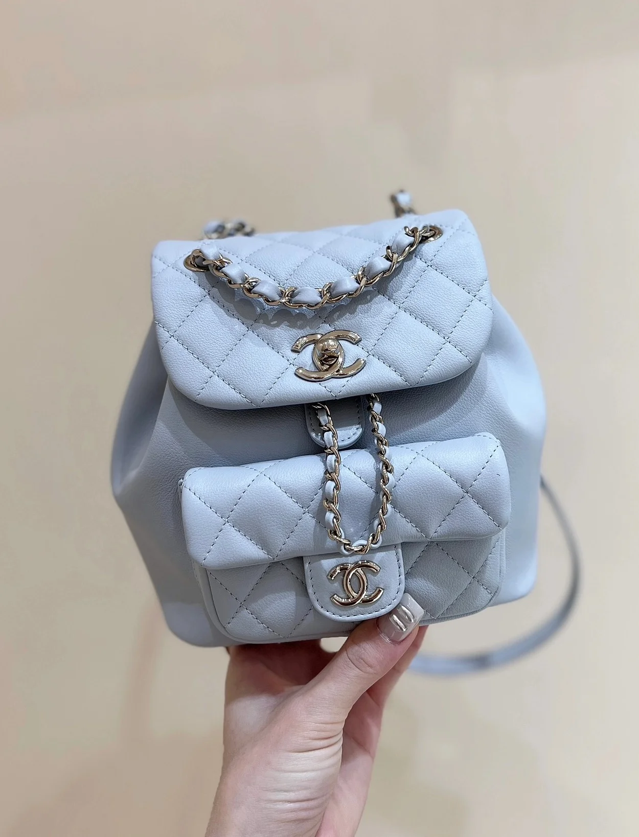 원 포켓 듀마 백팩 스몰 스카이블루 상세