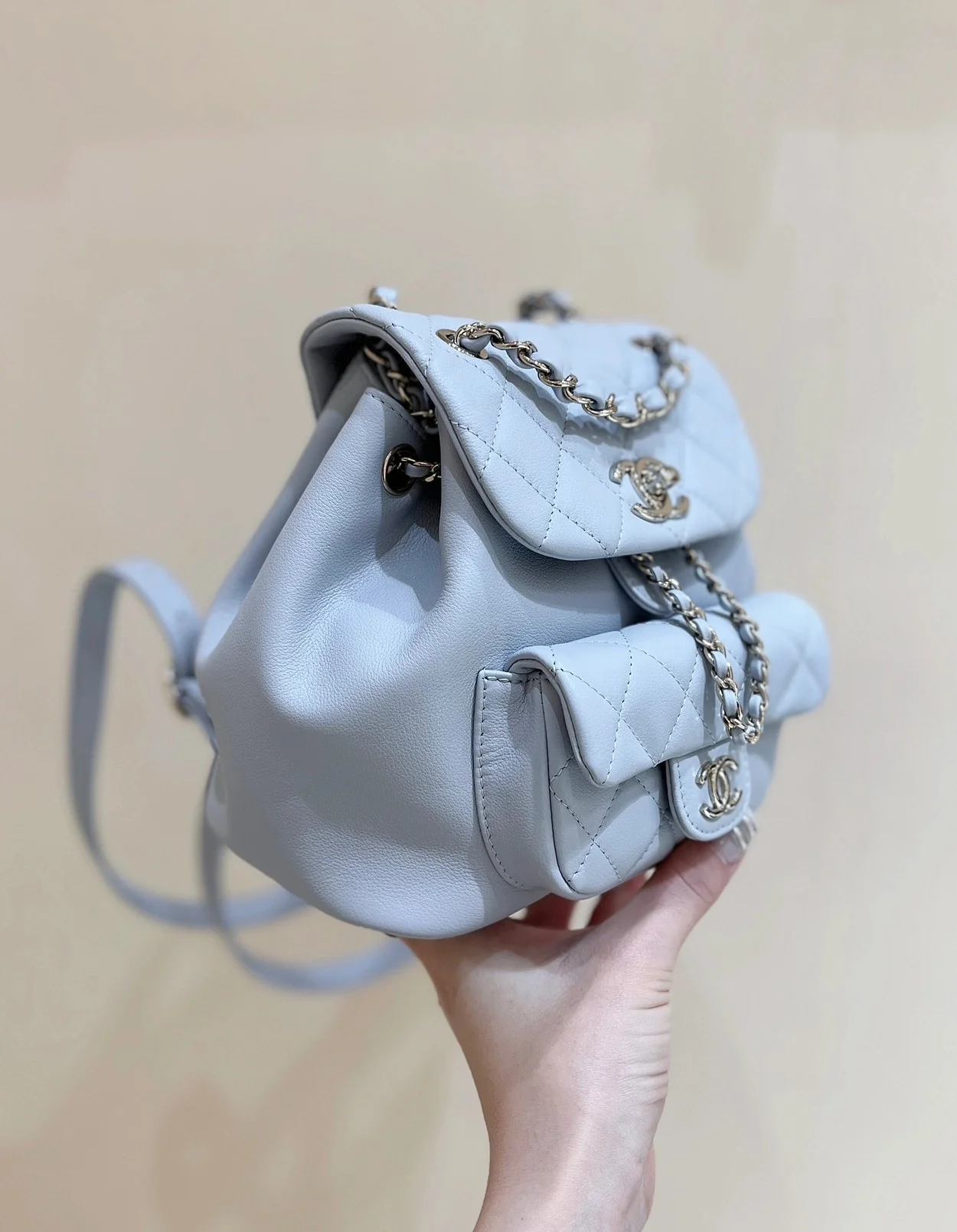 원 포켓 듀마 백팩 스몰 스카이블루 상세