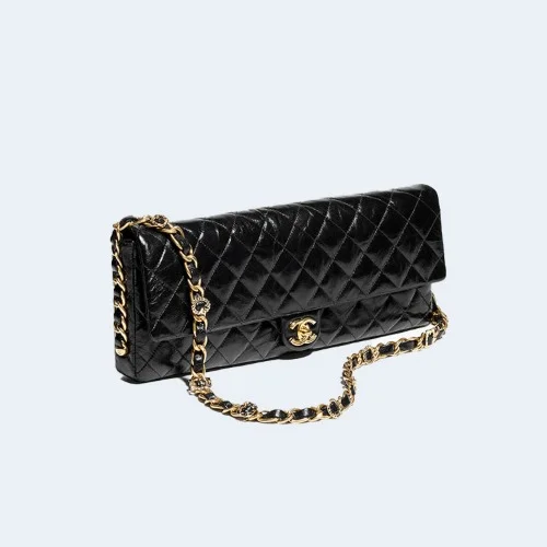 램스킨 골드 메탈 맥시 클러치