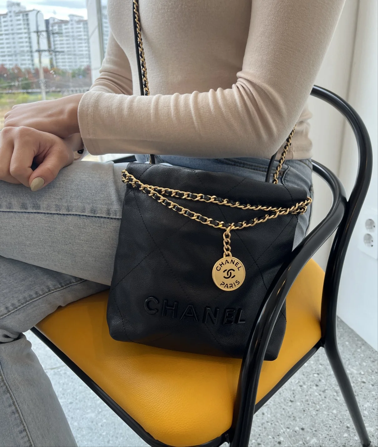 22백 미니 블랙 골드 (20 * 19 * 6cm) 상세