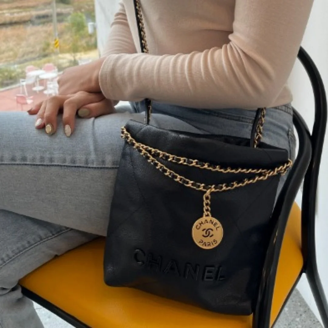 22백 미니 블랙 골드 (20 * 19 * 6cm)