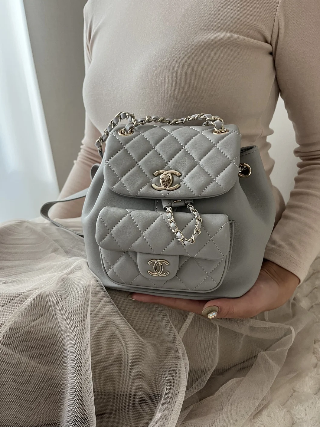 22C 듀마 백팩 그레이 상세