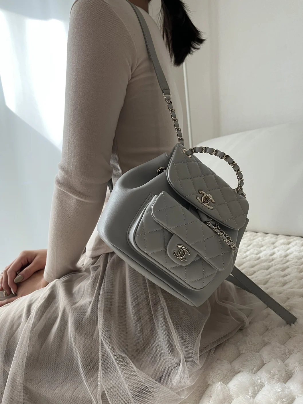 22C 듀마 백팩 그레이 상세