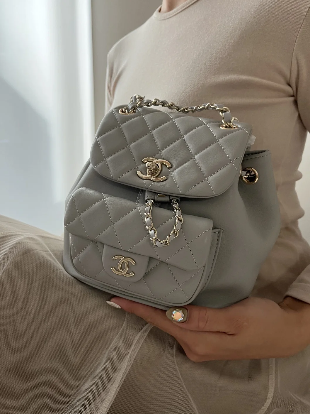 22C 듀마 백팩 그레이 상세