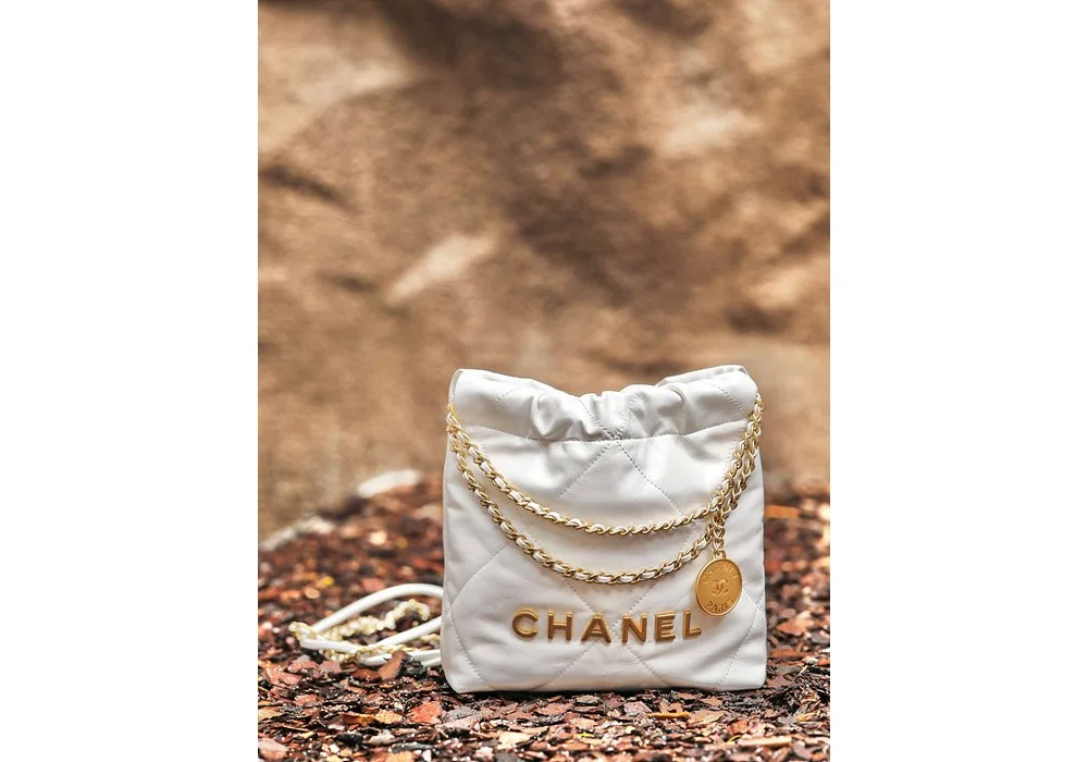 22백 미니 화이트 금장 (20 * 19 * 6cm) 상세