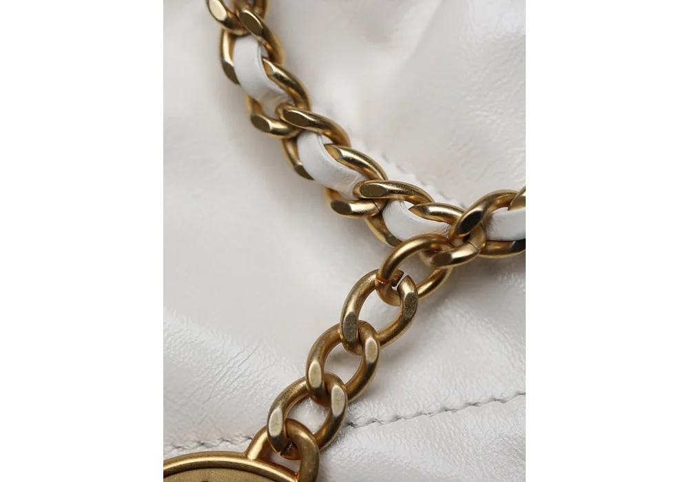 22백 미니 화이트 금장 (20 * 19 * 6cm) 상세