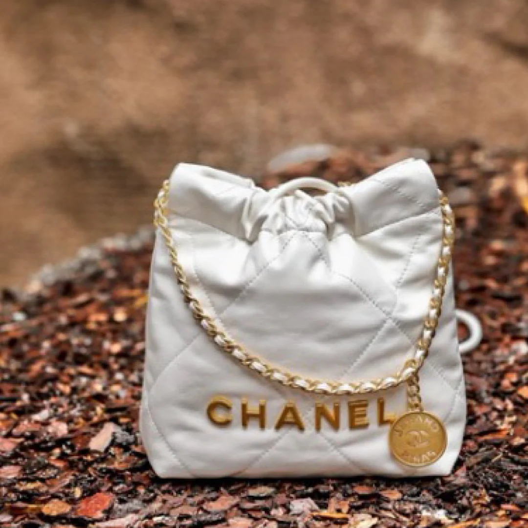 22백 미니 화이트 금장 (20 * 19 * 6cm)