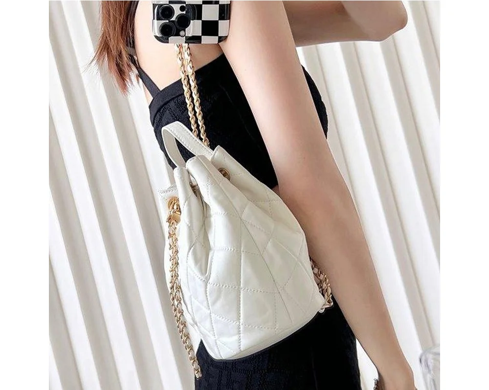 22ss 탑핸들 체인 버킷 백팩 상세