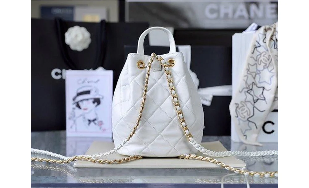 22ss 탑핸들 체인 버킷 백팩 상세