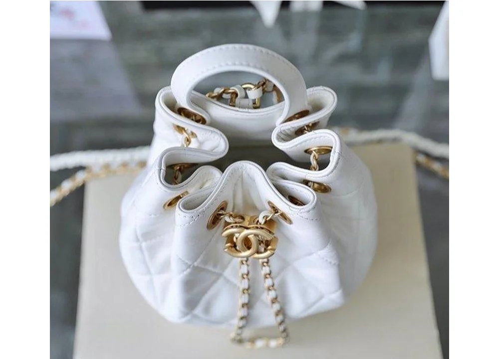 22ss 탑핸들 체인 버킷 백팩 상세