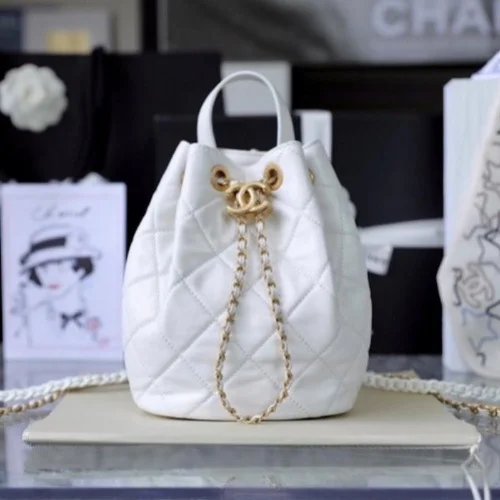 22ss 탑핸들 체인 버킷 백팩