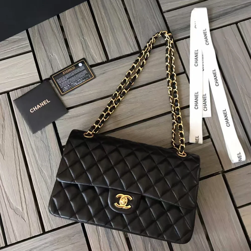 클래식 미듐 램스킨 금장 상세