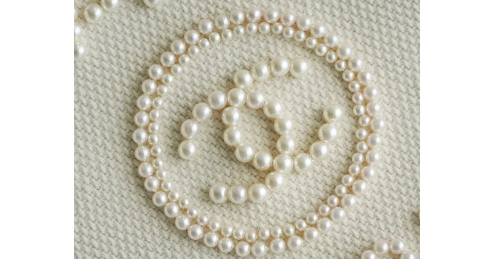 진주로고 자수 토트백 도빌백  (39cm X 31cm X 21cm) 상세