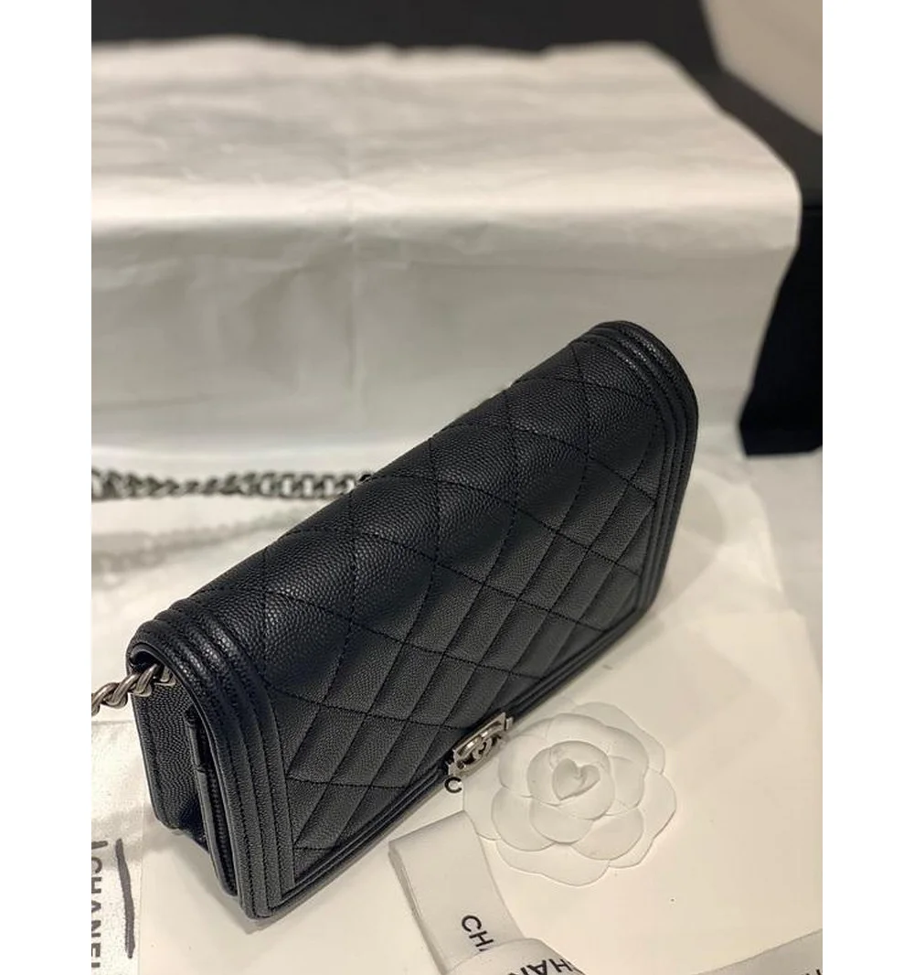 보이 플랩 woc 체인 윌릿 은장 상세