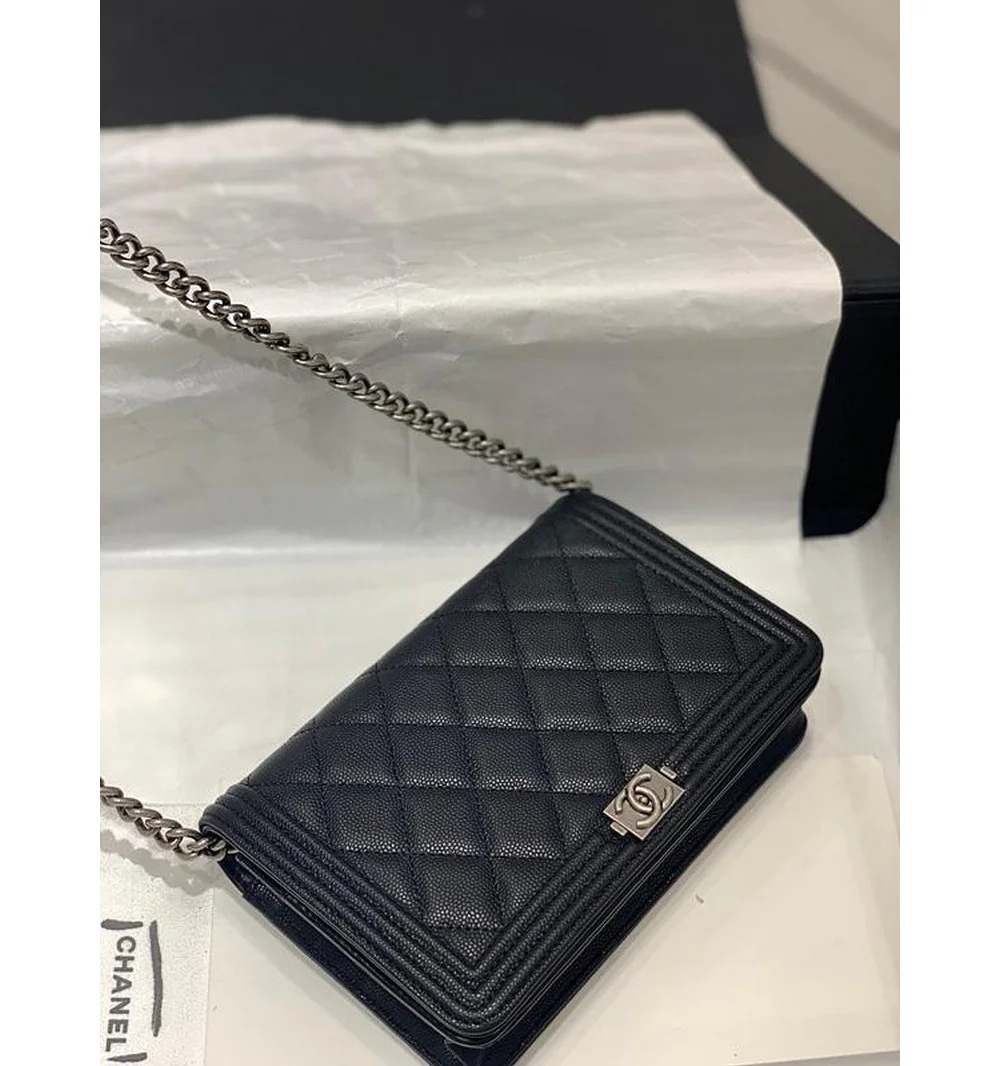 보이 플랩 woc 체인 윌릿 은장 상세