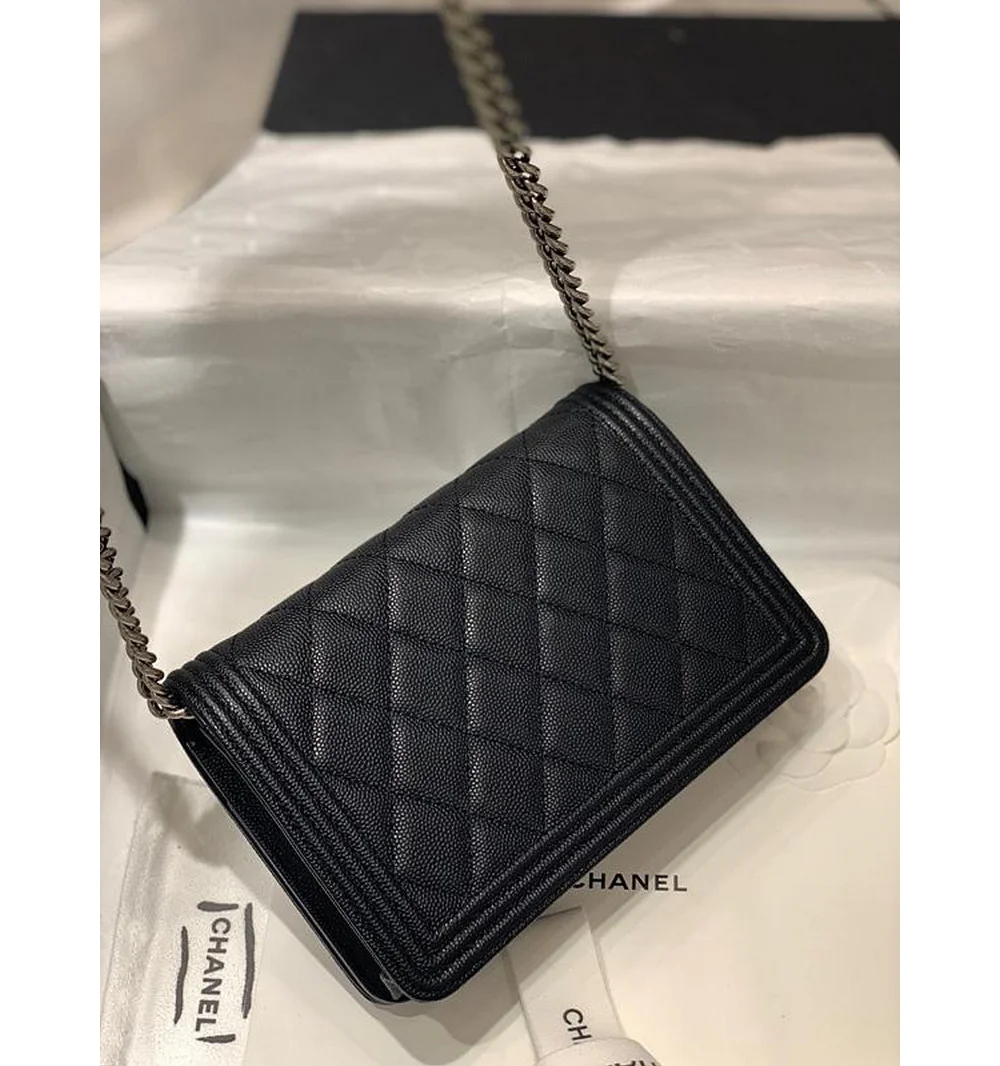 보이 플랩 woc 체인 윌릿 은장 상세