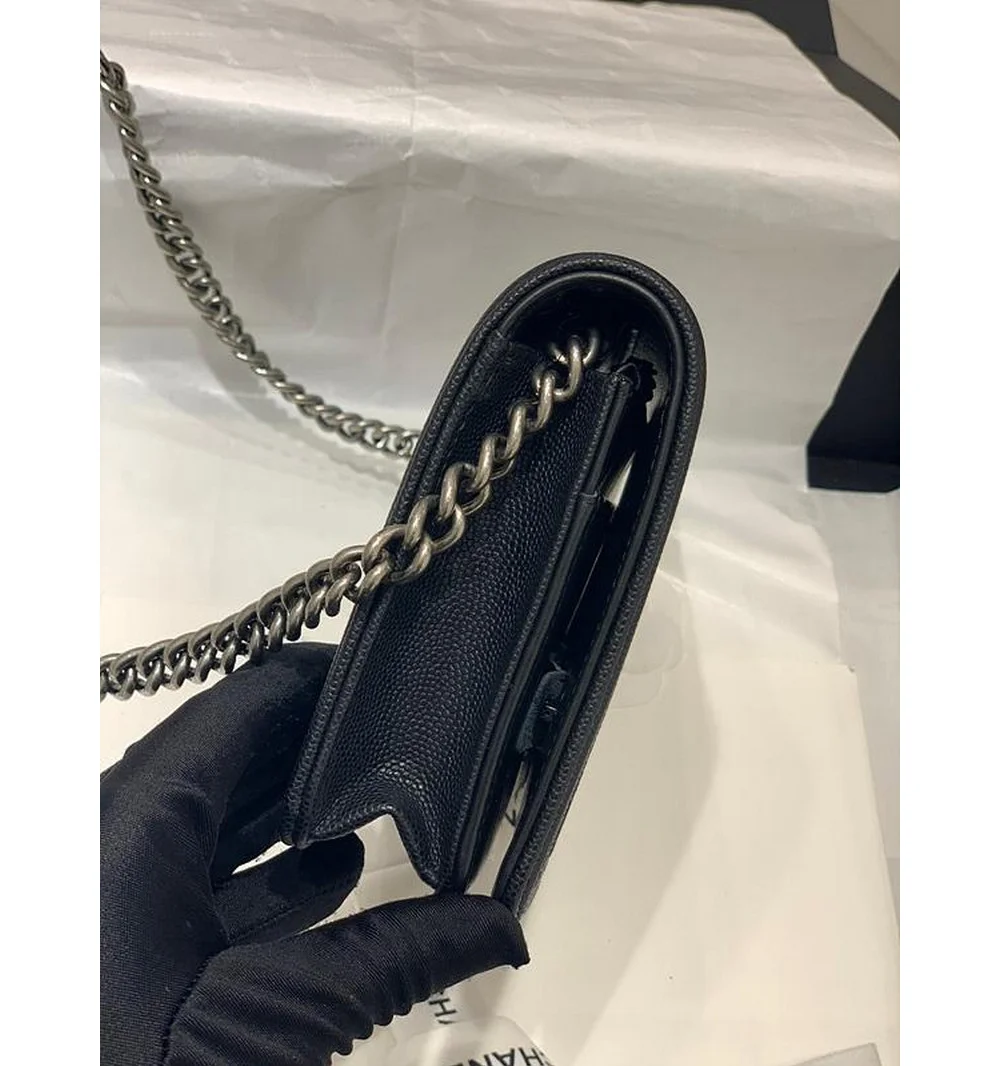 보이 플랩 woc 체인 윌릿 은장 상세