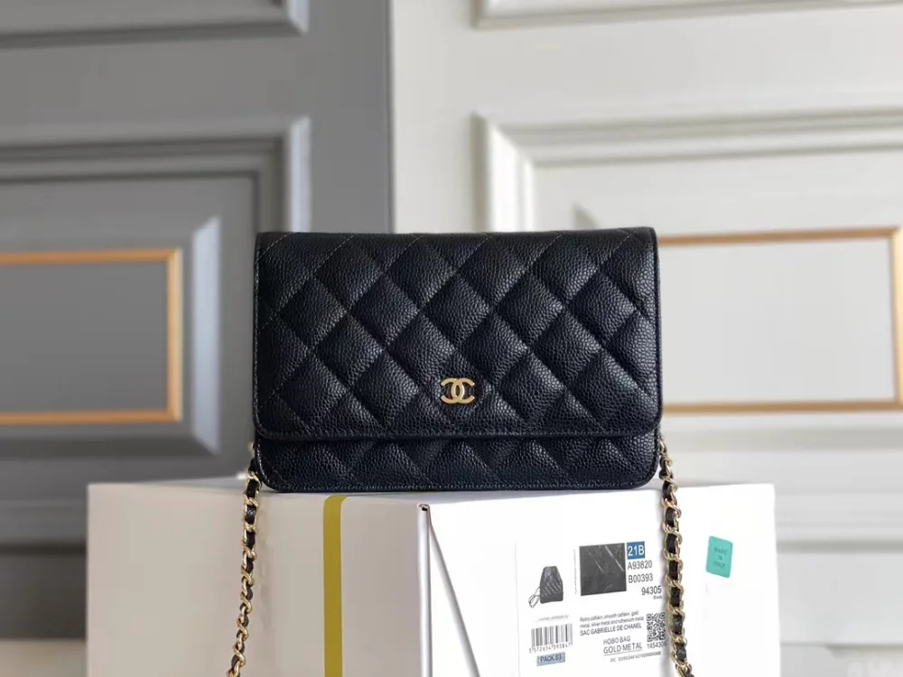 WOC 클래식 블랙  금장/은장 (19 * 12.3 * 3.5cm) 상세