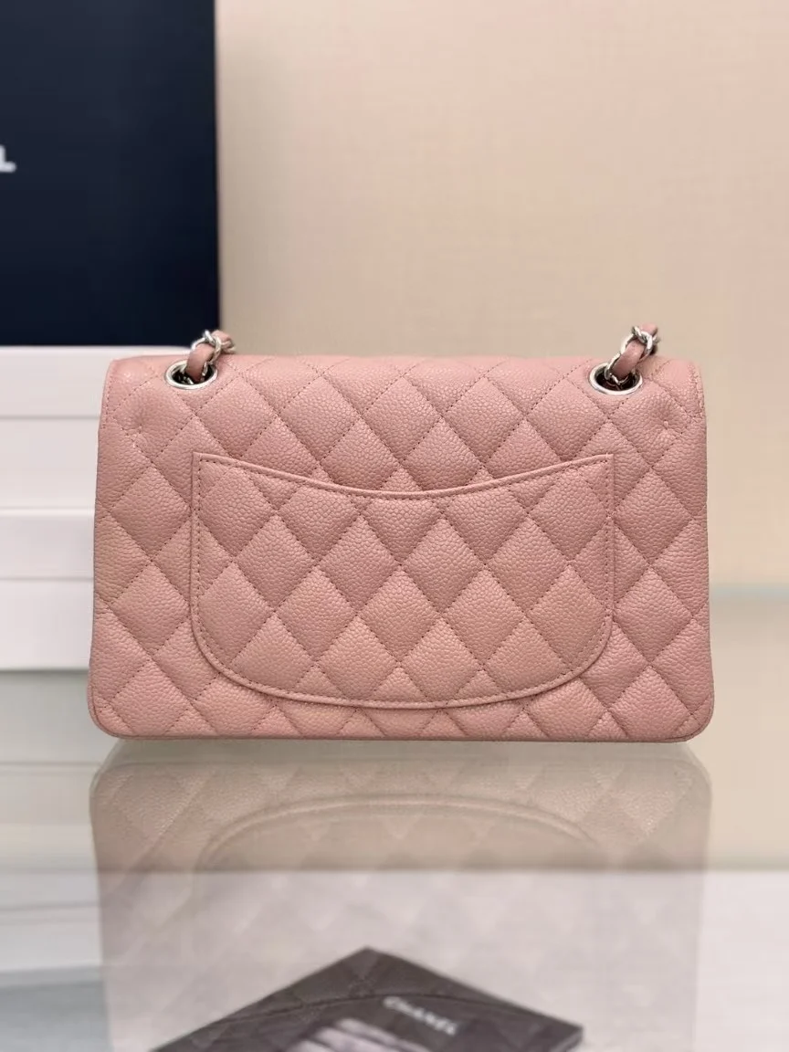 클래식 캐비어 은장 스몰 핑크 (23cm) 상세