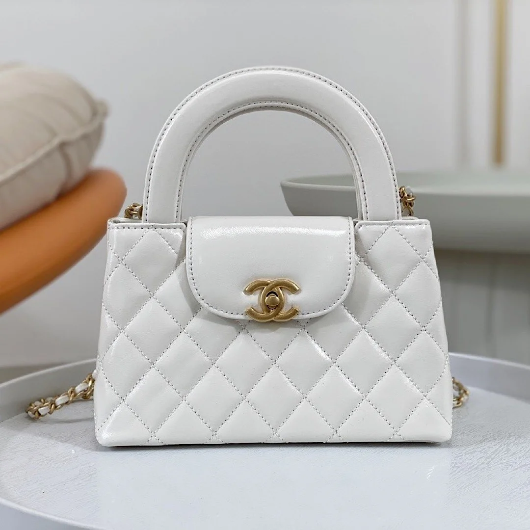 카프스킨 켈리백 스몰 화이트