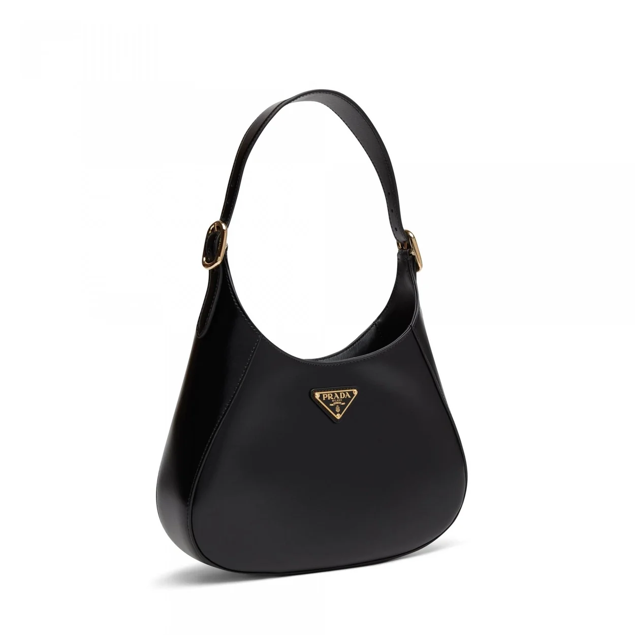 미디엄 클레오 레더 숄더백 블랙 상세