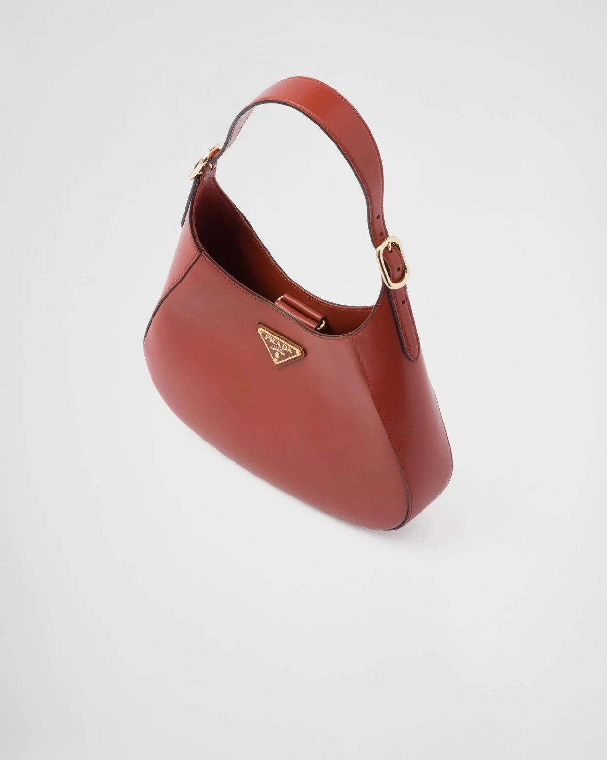 미디엄 클레오 레더 숄더백 레드 상세