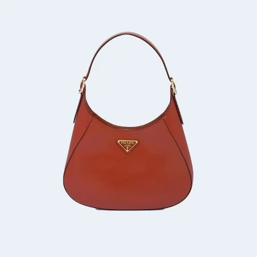 미디엄 클레오 레더 숄더백 레드